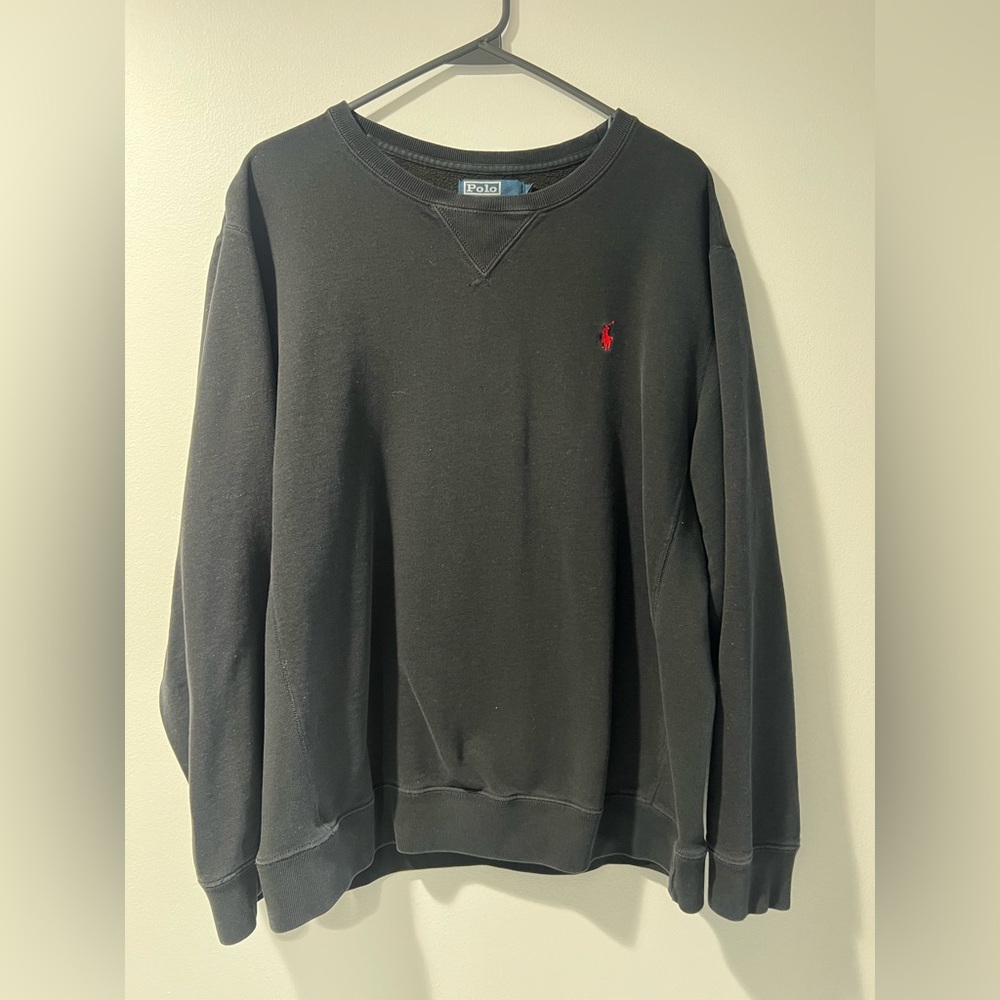 Ralph Lauren Black Crewneck Sweater for Men
